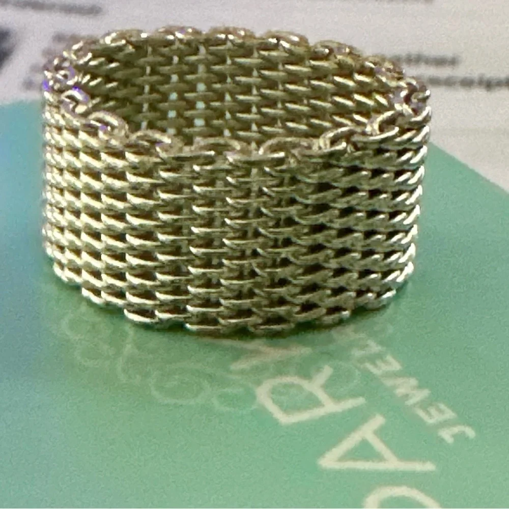 Sterling Silver Mesh Ring